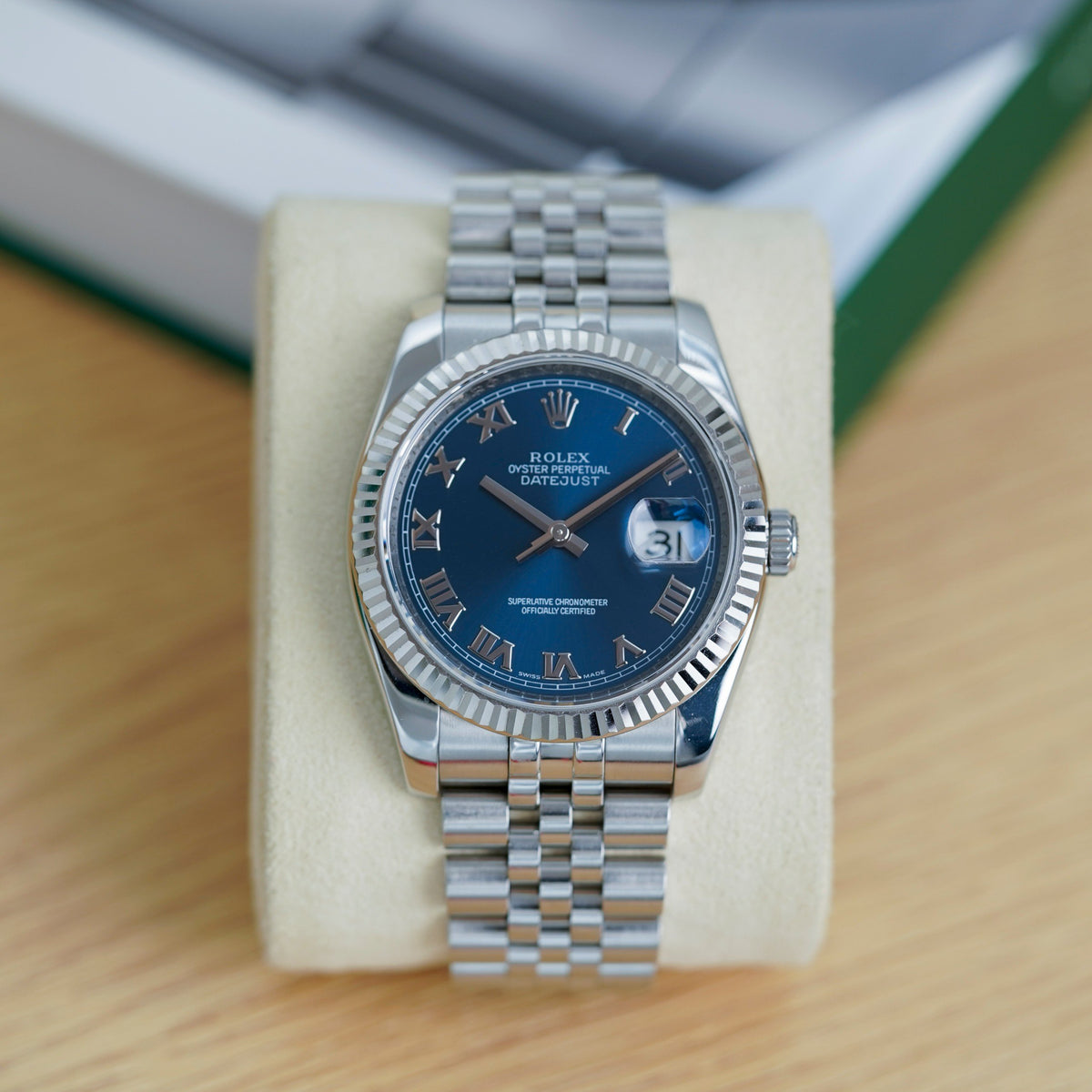 Rolex Datejust 36 Blue Roman Numeral Dial 116234 Ar