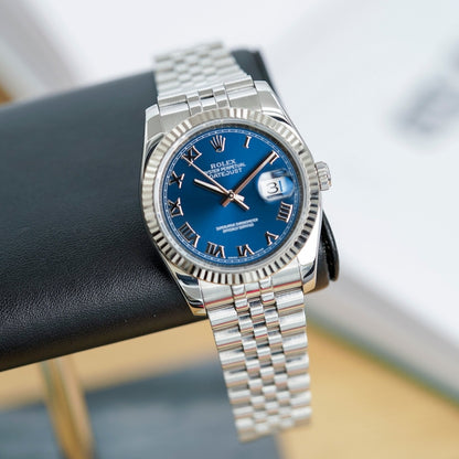 Rolex Datejust 36 Blue Roman Numeral Dial 116234 Ar