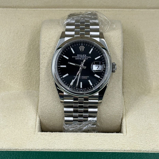 Rolex Datejust 36 Mm Bright Black M126200 0003