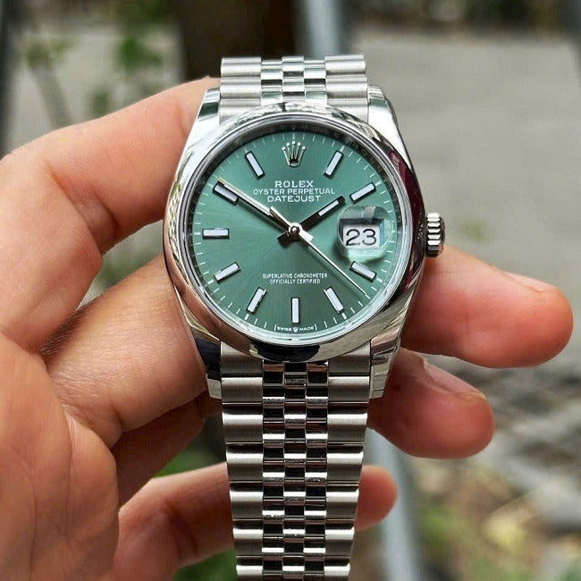 Rolex Datejust 36 Mm Mint Green M126200 0023
