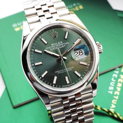 Rolex Datejust 36 Mm Mint Green M126200 0023