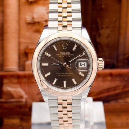 Rolex Datejust 36 Mm Oystersteel And Everose Gold Chocolate M126201 0043