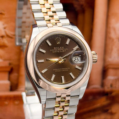 Rolex Datejust 36 Mm Oystersteel And Everose Gold Chocolate M126201 0043