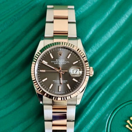 Rolex Datejust 36 Mm Oystersteel And Everose Gold Slate M126231 0014