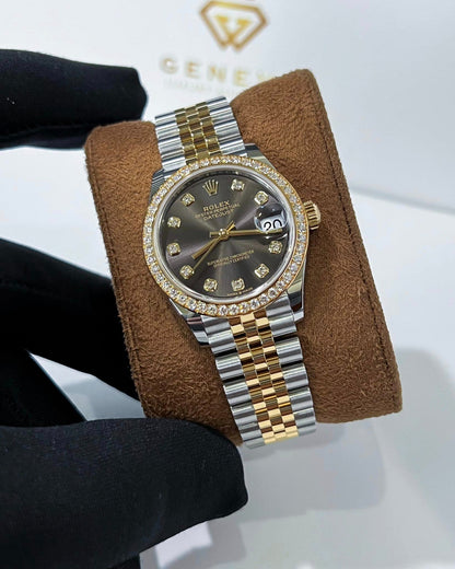 Rolex Datejust 36 Mm Oystersteel And Yellow Gold Champagne Colour Diamond Set M126283Rbr 0003