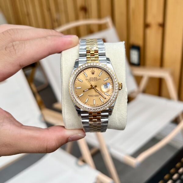 Rolex Datejust 36 Mm Oystersteel And Yellow Gold Champagne Colour M126283Rbr 0001