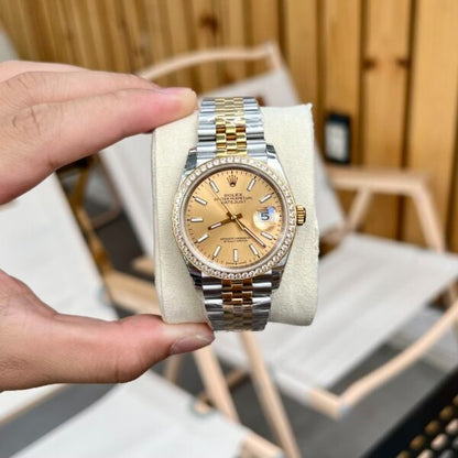 Rolex Datejust 36 Mm Oystersteel And Yellow Gold Champagne Colour M126283Rbr 0001