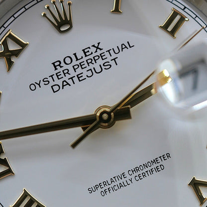Rolex Datejust 36 Mm Oystersteel And Yellow Gold White M126283Rbr 0015