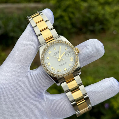 Rolex Datejust 36 Mm Oystersteel And Yellow Gold White M126283Rbr 0016