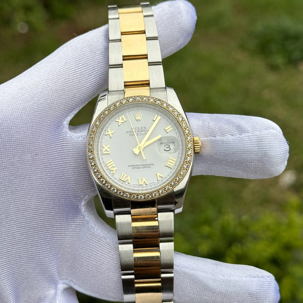 Rolex Datejust 36 Mm Oystersteel And Yellow Gold White M126283Rbr 0016