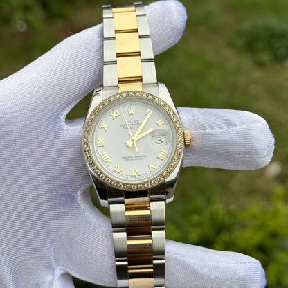 Rolex Datejust 36 Mm Oystersteel And Yellow Gold White M126283Rbr 0016