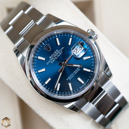 Rolex Datejust 36 Mm Oystersteel Bright Blue M126200 0006