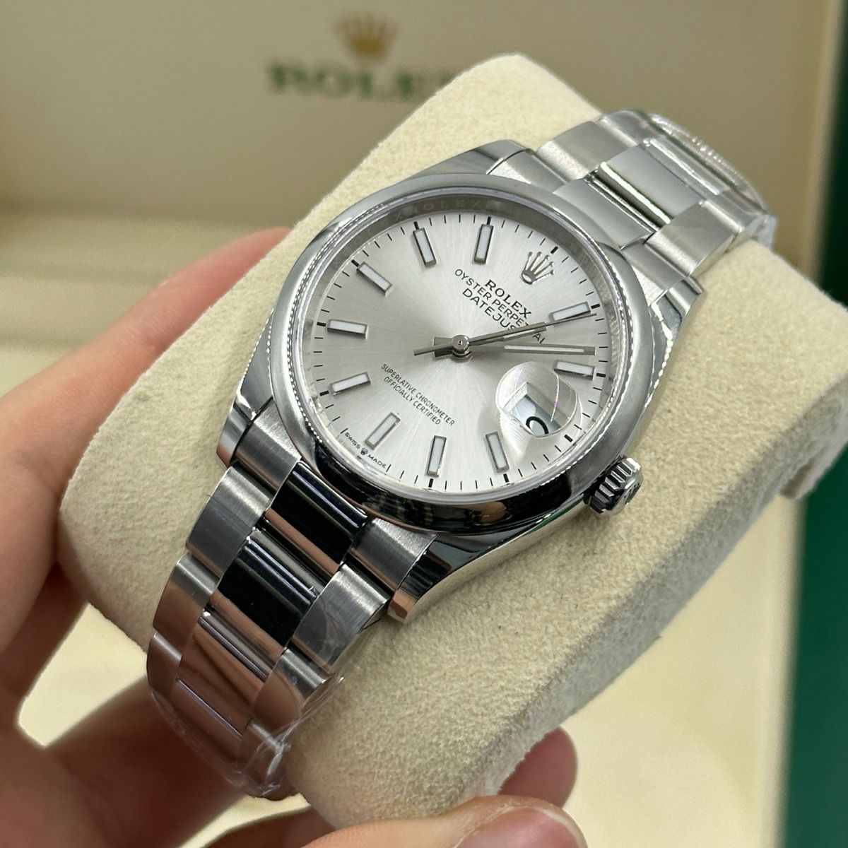 Rolex Datejust 36 Mm Oystersteel Silver M126200 0002