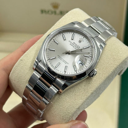 Rolex Datejust 36 Mm Oystersteel Silver M126200 0002