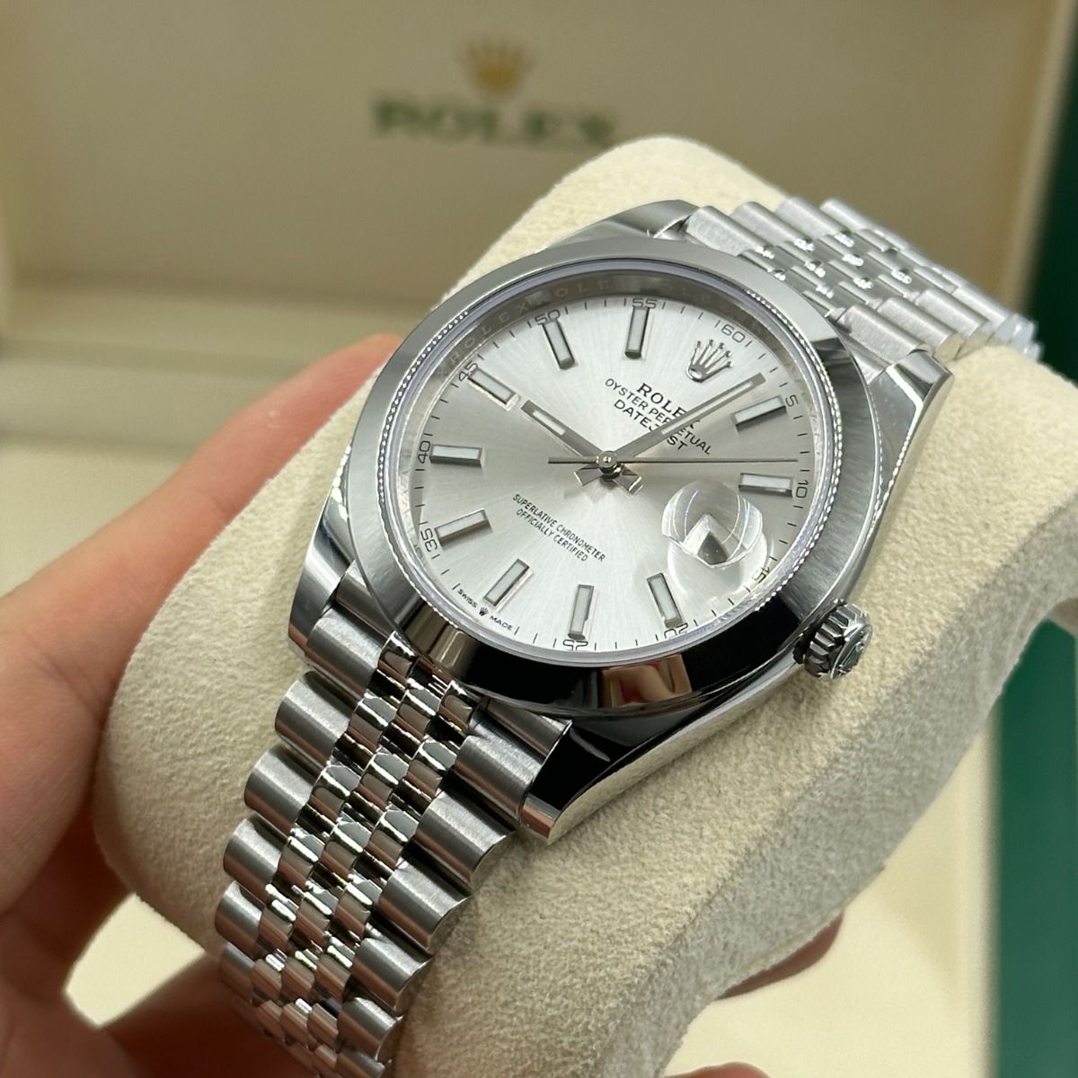 Rolex Datejust 36 Mm Silver M126200 0001