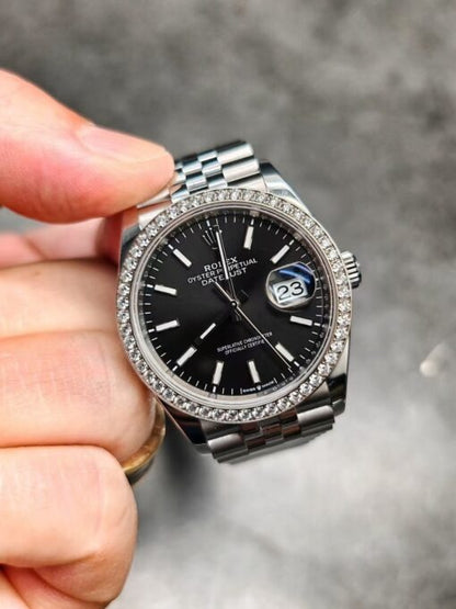 Rolex Datejust 36 Mm White Gold Bright Black M126284Rbr 0007