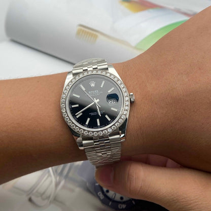 Rolex Datejust 36 Mm White Gold Bright Black M126284Rbr 0007