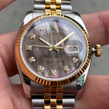 Rolex Datejust 36mm Two Tone trans dial
