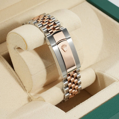 Rolex Datejust 41 Mm Oystersteel And Everose Gold Chocolate Diamond Set M126301 0004
