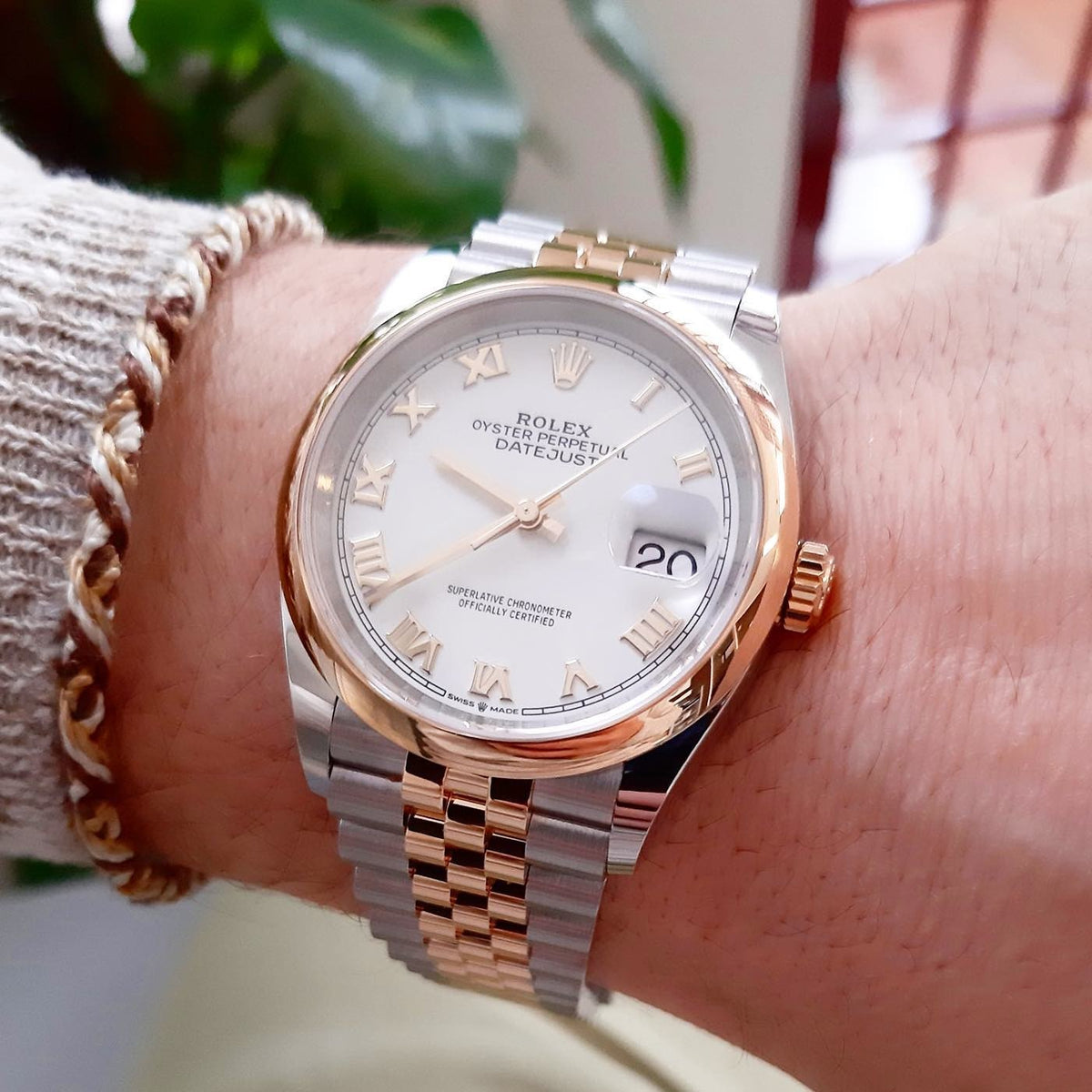 Rolex Datejust 41 Mm Oystersteel And Everose Gold White M126201 0015