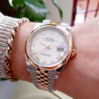Rolex Datejust 41 Mm Oystersteel And Everose Gold White M126201 0015