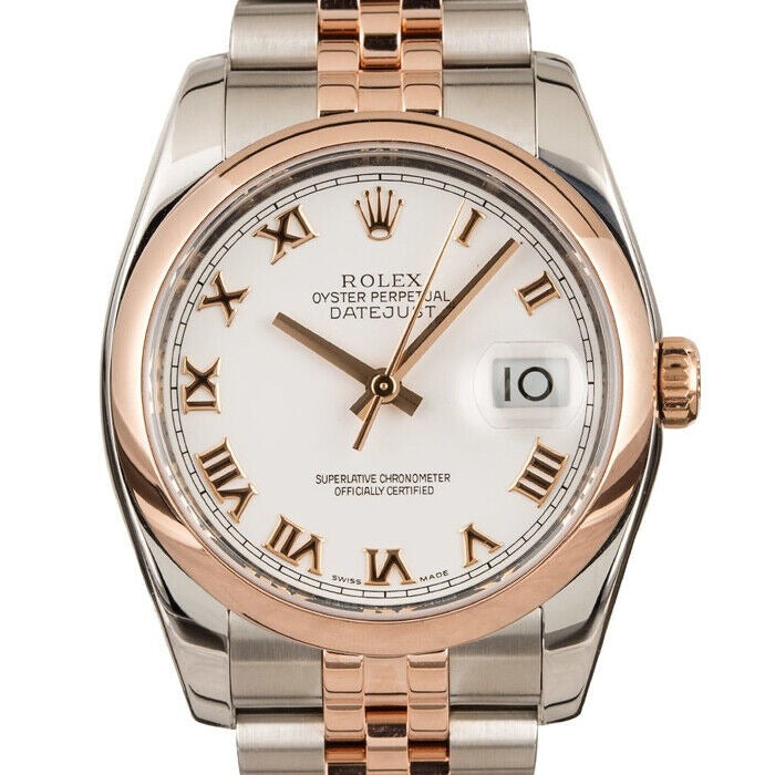 Rolex Datejust 41 Mm Oystersteel And Everose Gold White M126201 0015