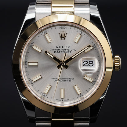 Rolex Datejust 41 Mm Oystersteel And Yellow Gold White Dial M126303 0015