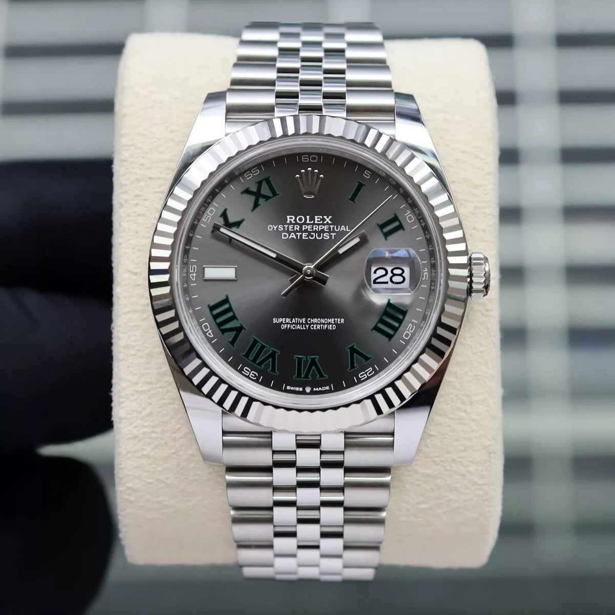 Rolex Datejust 41 Wimbledon 2022 Fluted Jubilee 126334