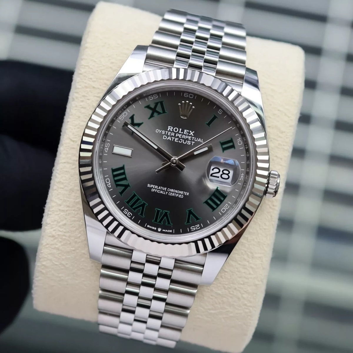 Rolex Datejust 41 Wimbledon 2022 Fluted Jubilee 126334