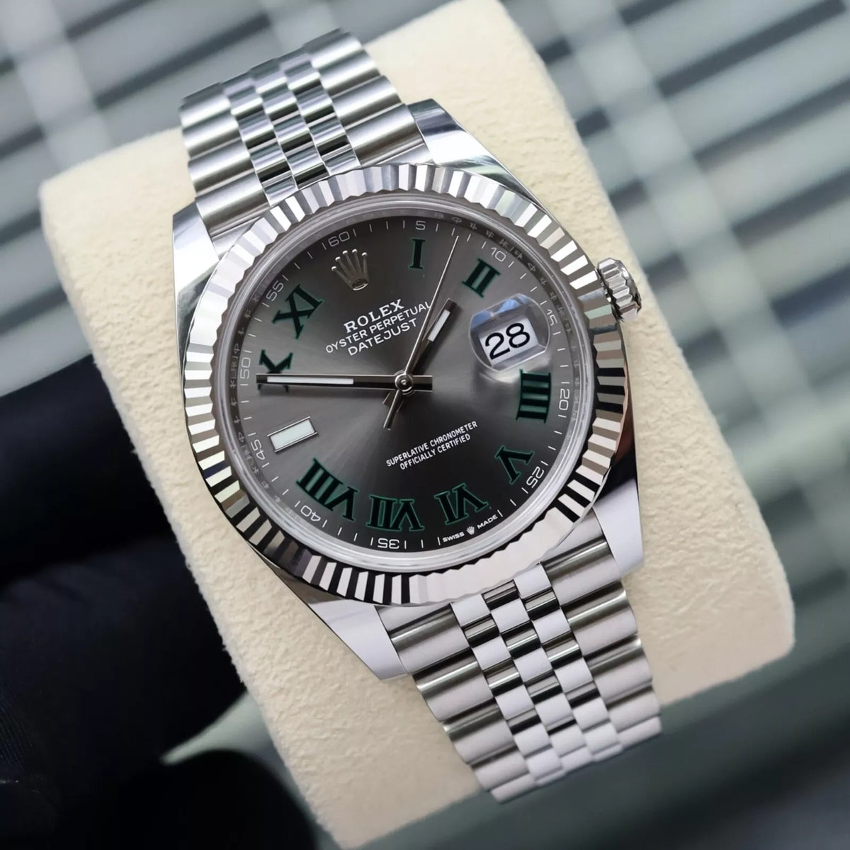 Rolex Datejust 41 Wimbledon 2022 Fluted Jubilee 126334