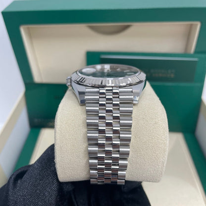 Rolex Datejust 41mm Ref 126334 Rhodium Dial