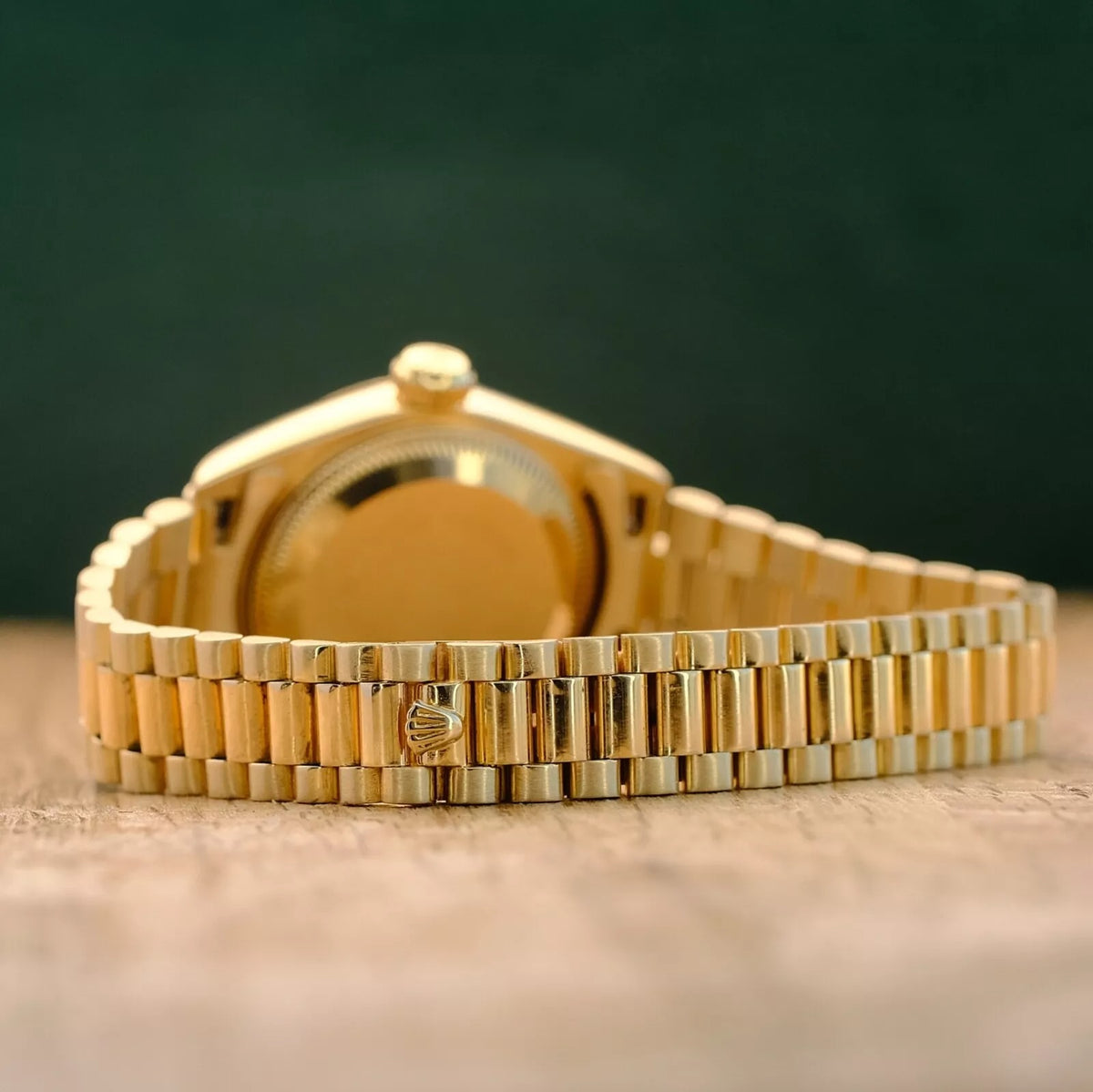 Rolex Datejust 69178 Ladies Watch Cream Pyramid Roman Dial 18 K Fluted President
