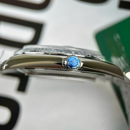 Rolex Datejust Blue Index Jubilee 41Mm Stainless Steel Mens Watch 126334