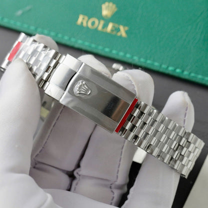 Rolex Datejust Blue Index Jubilee 41Mm Stainless Steel Mens Watch 126334