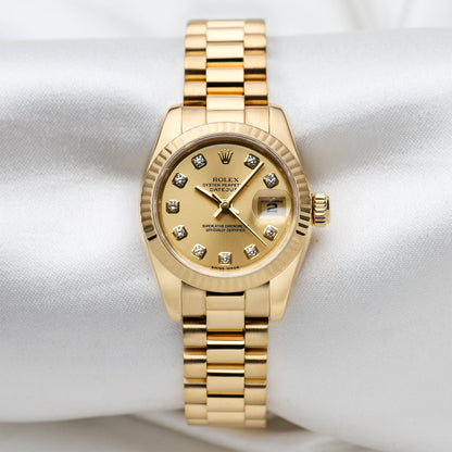 Rolex Datejust Gold Ladies 179178