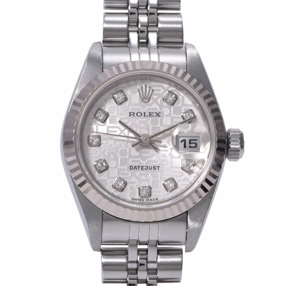 Rolex Datejust Lady 79174 White Gold Jubilee Silver Diamond dial