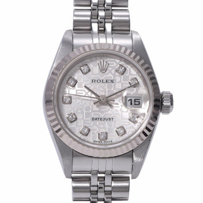 Rolex Datejust Lady 79174 White Gold Jubilee Silver Diamond dial