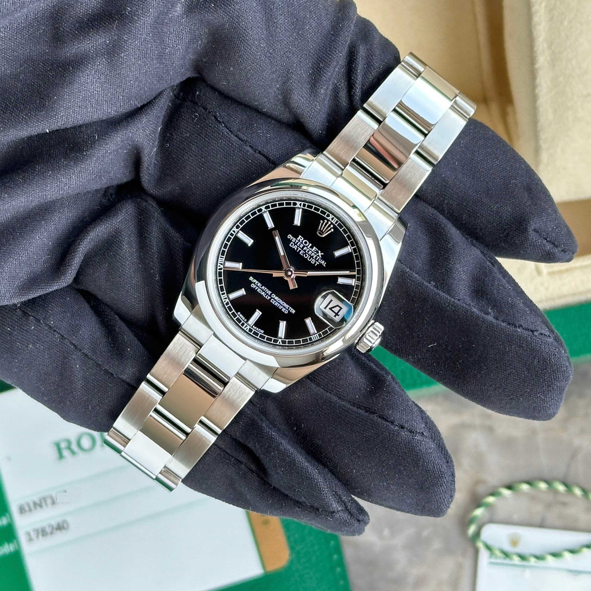 Rolex Datejust Lady Black Dial 178240