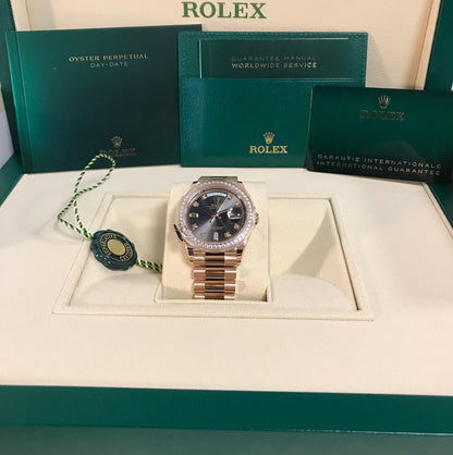 Rolex Day Date 128345Rbr 36Mm Slate