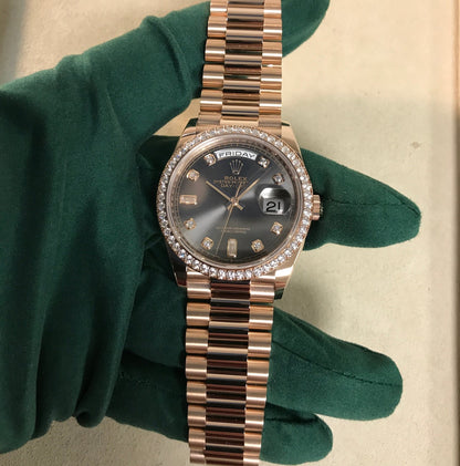Rolex Day Date 128345Rbr 36Mm Slate