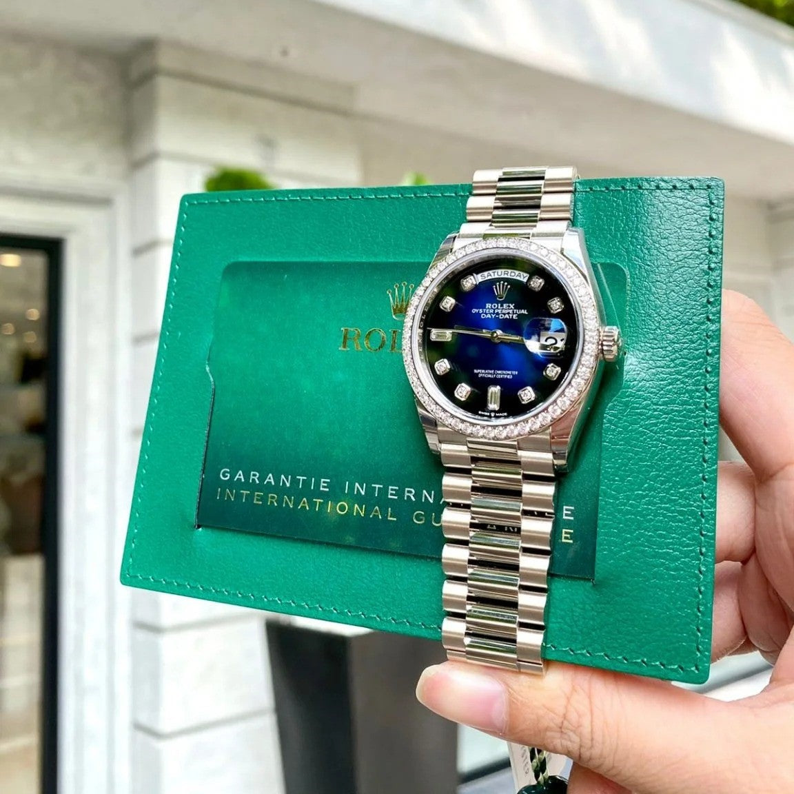 Rolex Day Date 128396Tbr 36Mm Blue