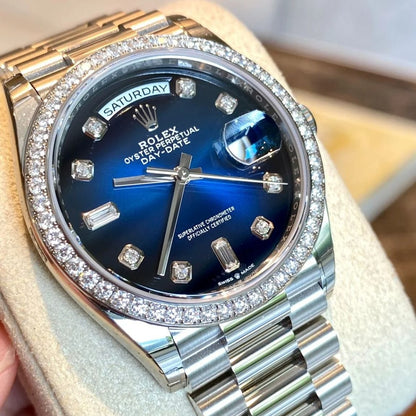 Rolex Day Date 128396Tbr 36Mm Blue
