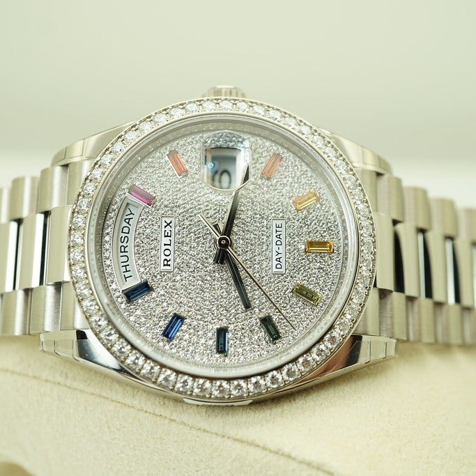 Rolex Day Date 128396Tbr 36Mm Diamond Paved