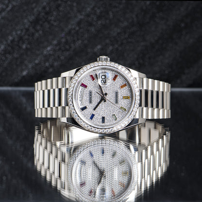 Rolex Day Date 128396Tbr 36Mm Diamond Paved