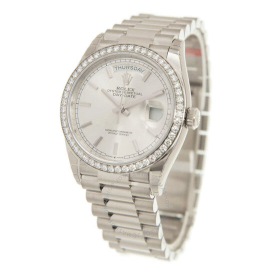 Rolex Day Date 128396Tbr 36Mm Silver