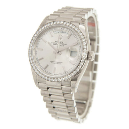 Rolex Day Date 128396Tbr 36Mm Silver