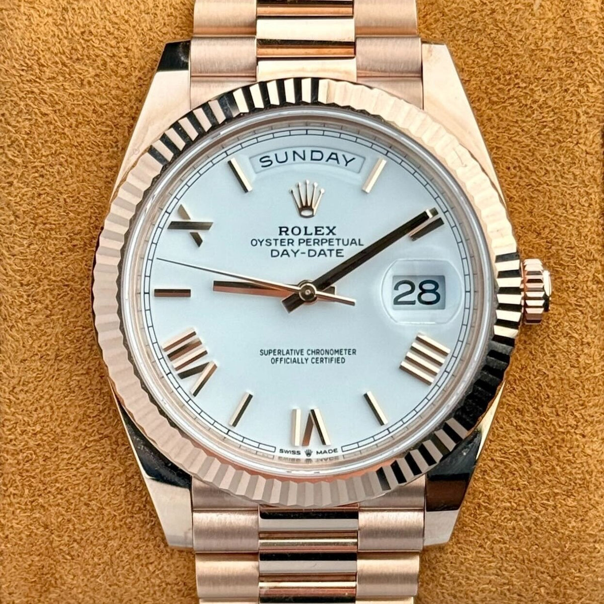 Rolex Day-Date 40 2022 White Dial