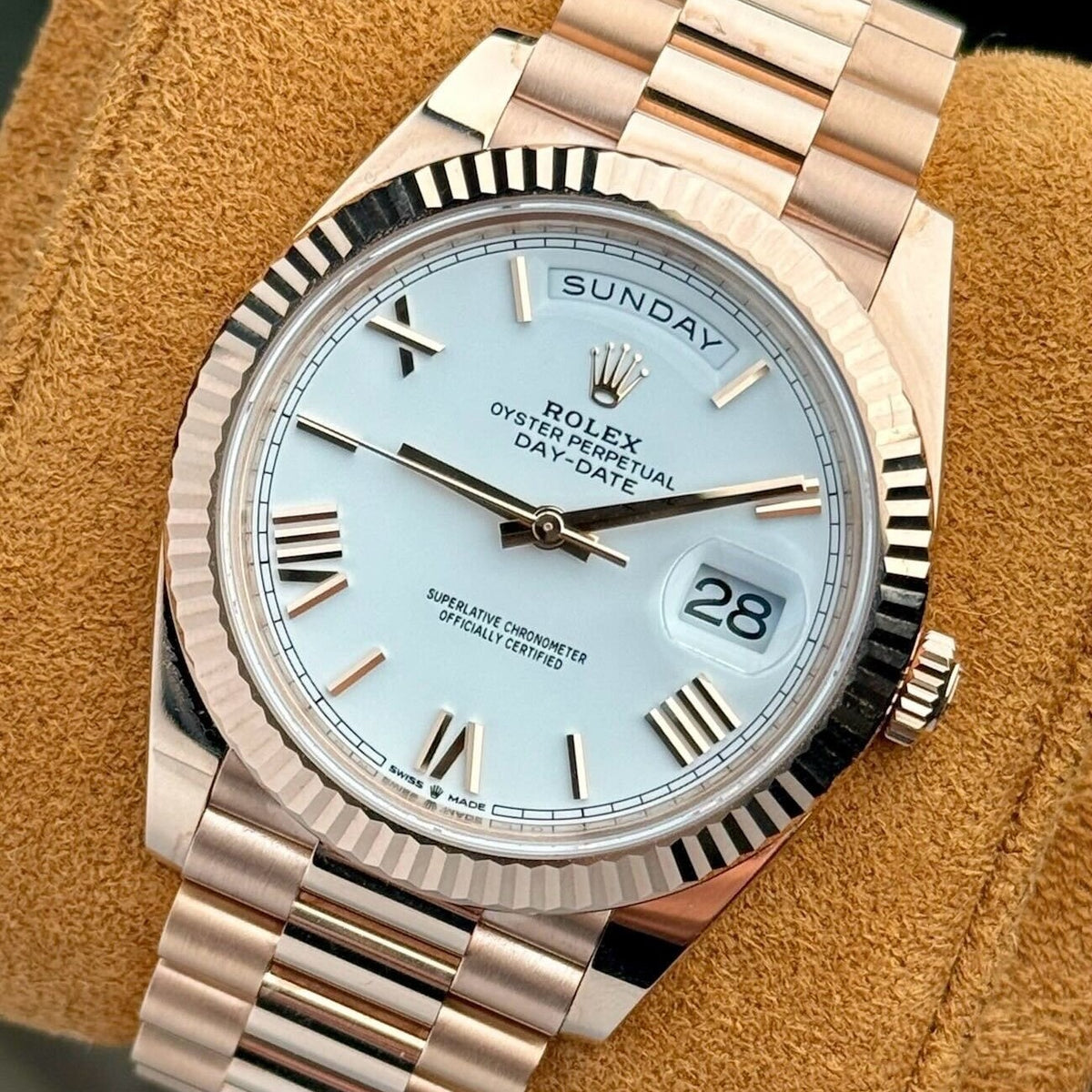 Rolex Day-Date 40 2022 White Dial