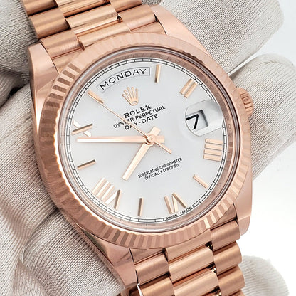 Rolex Day-Date 40 2022 White Dial