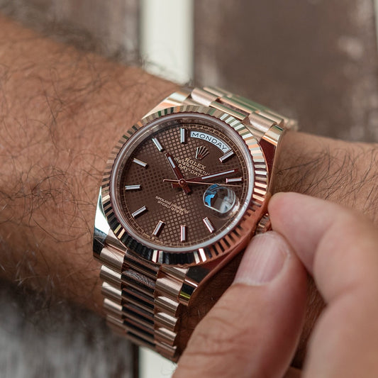 Rolex Day-Date 40 Chocolate Dial 18K Everose Gold President Automatic Men'S Watch 228235Chsp